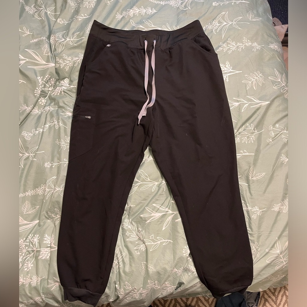 FIGS Black Zamora Jogger Scrub Pants XL women’s